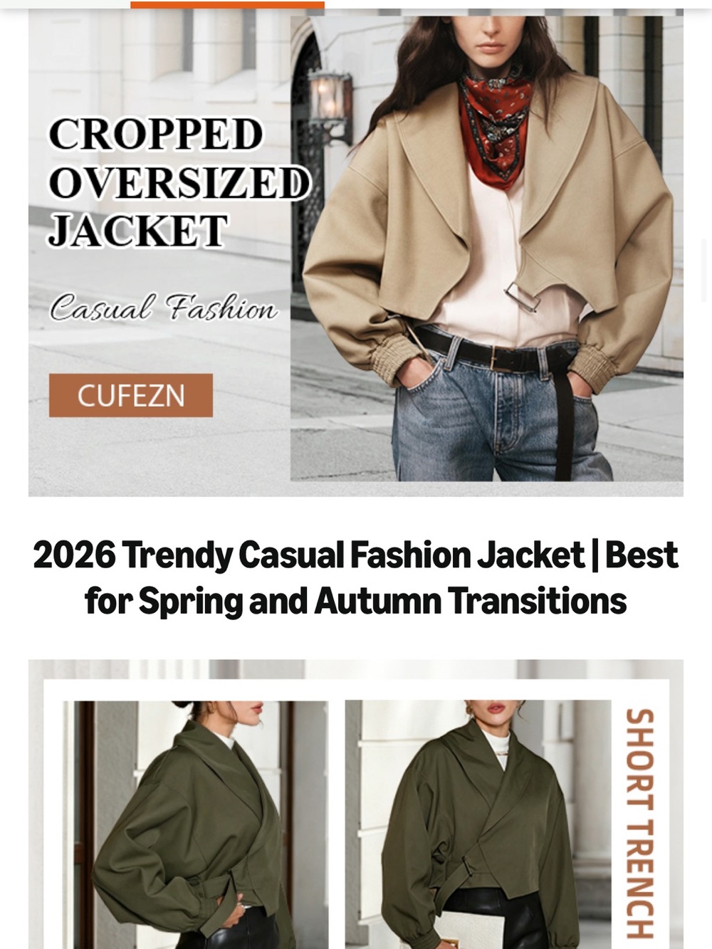 Women's Dark Brown Cropped Shawl-Collar Jacket - Picture 7 of 10